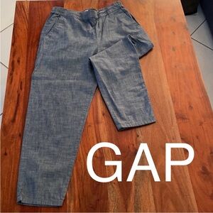 🧞‍♀️GAP Capris 💯Cotton Denim Color Elastic Waste